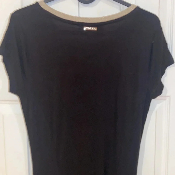 Michael Kors black knit sequins  crew neck maxi dress Sz S - Picture 4 of 15